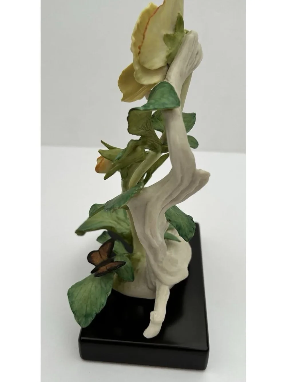 Cybis Porcelain Sculpture Figurine Pansies Butterfly Signed Limited Edition 949